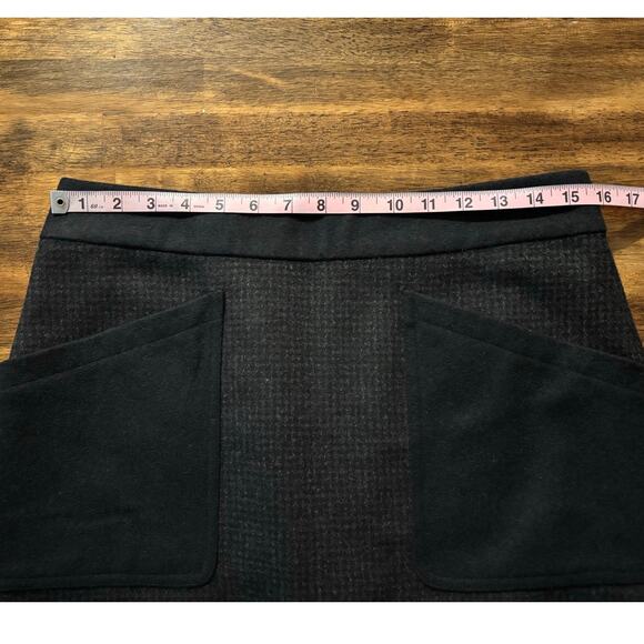 J Crew Women’s 8 Mini Skirt Wool Blend Pockets Lined Zip Up Winter - Picture 5 of 6